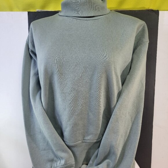 Zara Cozy Green Turtleneck Sweater - Picture 3 of 7